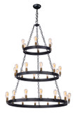 Large Chandeliers Ring/Halo by Maxim ( 16 | 26278BKNAB/BUL Noble ) 