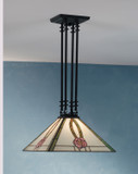 Pendants Glass Down by Meyda Tiffany ( 57 | 66583 Mack Pink Rose ) 