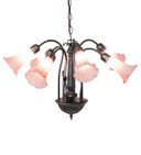 Mid. Chandeliers Glass Down by Meyda Tiffany ( 57 | 11596 Pink ) 