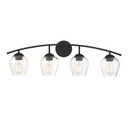 Bathroom Fixtures Four Lights by Meridian ( 446 | M80033MBK Mbath ) 