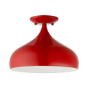 Semi-Flush Mts. Glass Down by Livex Lighting ( 107 | 41050-72 Amador ) 