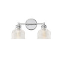 Bathroom Fixtures Two Lights by Meridian ( 446 | M80034CH Mbath ) 