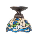 Semi-Flush Mts. Glass Down by Meyda Tiffany ( 57 | 276105 Roseborder ) 
