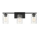 Bathroom Fixtures Three Lights by Meridian ( 446 | M80038MBK Mbath ) 
