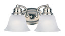 Bathroom Fixtures Two Lights by Maxim ( 16 | 2687FTSN Malaga ) 