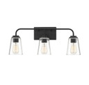 Bathroom Fixtures Three Lights by Meridian ( 446 | M80044MBK Mbath ) 