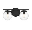 Bathroom Fixtures Two Lights by Meridian ( 446 | M80046MBK ) 