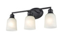 Bathroom Fixtures Three Lights by Millennium ( 59 | 2803-MB Amberle ) 