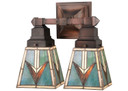 Sconces Double Glass by Meyda Tiffany ( 57 | 48182 Valencia Mission ) 