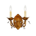 Sconces Double Candle by Maxim ( 16 | 2857EG Elegante ) 
