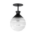 Semi-Flush Mts. Glass Down by Maxim ( 16 | 12441CLFTBK Copacabana ) 