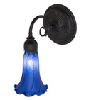Sconces Single Glass by Meyda Tiffany ( 57 | 260477 Blue ) 