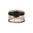 Flush Mounts Cage Style by Maxim ( 16 | 12510DWBK Homestead ) 