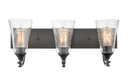 Bathroom Fixtures Three Lights by Millennium ( 59 | 1493-MB Natalie ) 