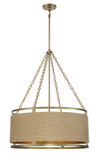 Mid. Chandeliers Drum Shade by Minka-Lavery ( 7 | 3866-695 Windward Passage ) 