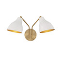 Sconces Double Candle by Meridian ( 446 | M90075WHNB ) 