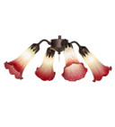 Fans Light Kits by Meyda Tiffany ( 57 | 261501 Seafoam/Cranberry ) 