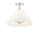 Semi-Flush Mts. Drum Shade by Millennium ( 59 | 16403-PN Adorra ) 