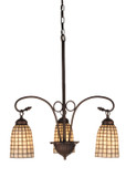 Mid. Chandeliers Glass Down by Meyda Tiffany ( 57 | 74059 Terra Bone ) 