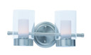 Bathroom Fixtures Two Lights by Maxim ( 16 | 30262CLFTSN Mod ) 