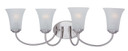 Bathroom Fixtures Four Lights by Maxim ( 16 | 10054FTSN Logan ) 