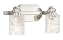 Bathroom Fixtures Two Lights by Minka-Lavery ( 7 | 2612-77 Crystal Kay ) 