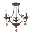 Semi-Flush Mts. Candle by Minka-Lavery ( 7 | 2662-723 Colonial Charm ) 