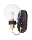 Sconces Single Glass by Maxim ( 16 | 30511CLBZSBR Bauhaus ) 
