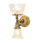Sconces Double Glass by Meyda Tiffany ( 57 | 272416 Gas & Electric ) 