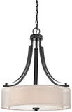 Pendants Drum Shade by Minka-Lavery ( 7 | 4104-66 Parsons Studio ) 