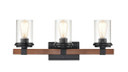 Bathroom Fixtures Three Lights by Millennium ( 59 | 3803-MB/WG Taos ) 