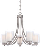 Mid. Chandeliers Glass Up by Minka-Lavery ( 7 | 4105-84 Parsons Studio ) 