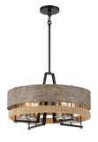Mid. Chandeliers Drum Shade by Minka-Lavery ( 7 | 2764-733 Silver Creek ) 