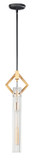 Mini Pendants Glass Down by Maxim ( 16 | 16111CLBKAB Flambeau ) 