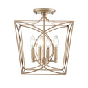 Semi-Flush Mts. Cage by Millennium ( 59 | 4004-PMG Tracy ) 