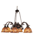 Mid. Chandeliers Glass Down by Meyda Tiffany ( 57 | 81860 Tiffany Fishscale ) 