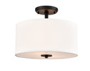 Semi-Flush Mts. Drum Shade by Millennium ( 59 | 41102-MB Guyten ) 