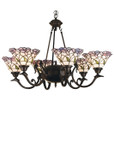 Mid. Chandeliers Glass Up by Meyda Tiffany ( 57 | 27398 Daffodil Bell ) 