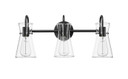 Bathroom Fixtures Three Lights by Millennium ( 59 | 21003-MB Camellia ) 