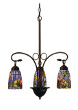 Mid. Chandeliers Glass Down by Meyda Tiffany ( 57 | 27414 Rosebush ) 