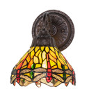 Sconces Single Glass by Meyda Tiffany ( 57 | 274151 Tiffany Hanginghead Dragonfly ) 