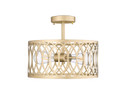 Semi-Flush Mts. Drum Shade by Millennium ( 59 | 4212-PMG Arelyn ) 