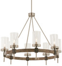 Mid. Chandeliers Glass Up by Minka-Lavery ( 7 | 4638-106 Bridlewood ) 