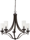 Mid. Chandeliers Glass Up by Minka-Lavery ( 7 | 4655-579 Elyton ) 