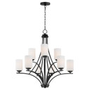 Mid. Chandeliers Glass Up by Maxim ( 16 | 20036SWBK Deven ) 