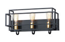 Bathroom Fixtures Three Lights by Maxim ( 16 | 10243BKSBR Liner ) 