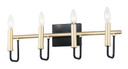 Bathroom Fixtures Four Lights by Maxim ( 16 | 10254BKGLD Sullivan ) 
