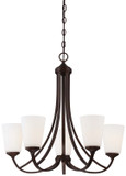 Mid. Chandeliers Glass Up by Minka-Lavery ( 7 | 4965-284 Overland Park ) 