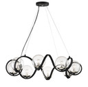 Mid. Chandeliers Glass Up by Maxim ( 16 | 35108CDBKPN Curlicue ) 