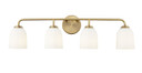 Bathroom Fixtures Four Lights by Millennium ( 59 | 22304-VB Norah ) 
